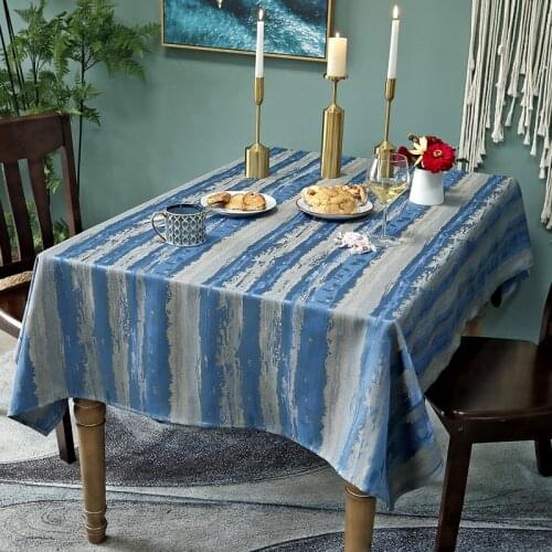 137*220CM Farmhoue Jacquard Polyester Tablecloths Table Cover Linens for Restaurant Kitchen Dining Wedding Party Banquet Events
