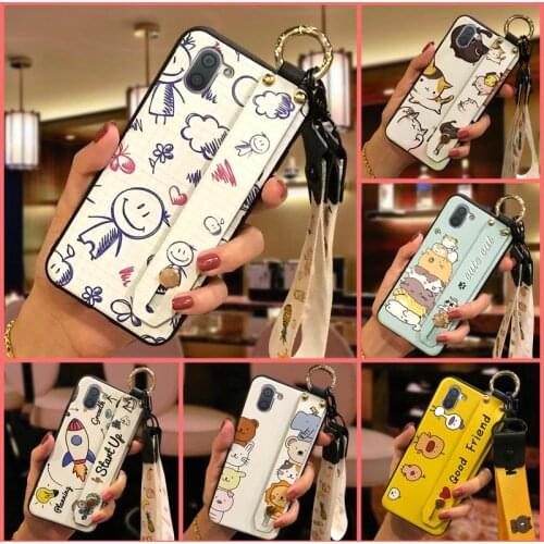 TPU Durable Phone Case For Sharp Aquos R3/SHV44/SH-04L Cover New Arrival Wristband Fashion Design