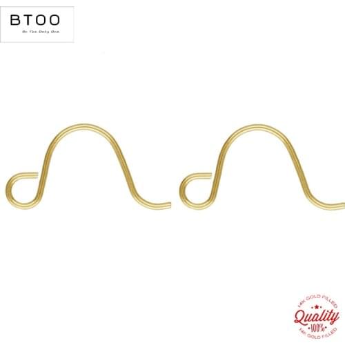 14K Gold Filled 13.0mm U-Wire .020" (0.51mm) Gold Ear Wire for Jewelry Making Handmde DIY Earrings Accessories Earrings Clasp