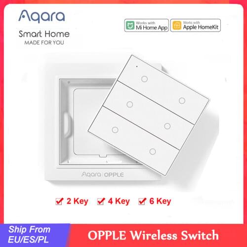 Xiaomi Aqara Opple Zigbee Smart Switch Light Switch Smart App Control Wireless Wall Switch work with Mijia App Apple Homekit