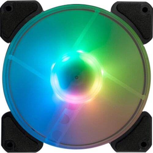 Yuhuan RGB chassis fan 12cm phantom light effect mute computer fan IED cooling fan