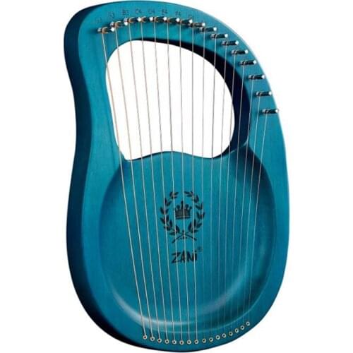 ZANi Lyre Harp 16 Metal String Mahogany Crown Pattern Plate Type Lyra Harp with Tuning Wrench,for Adult,Kids,Beginner,Etc