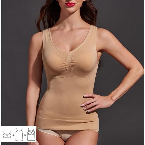 Women Body Shaper Plus Size Bra Cami Tank Top Slimming Vest Corset Shapewear Slim Up Lift Lingerie Set Belts for Women