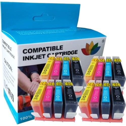 16 Compatible hp364 XL ink cartridges for HP 5510 5520 7510 Deskjet 3520 3522 Officejet 4610 4620 4622 with Chip