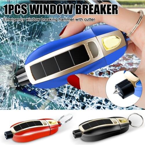 2019 Car Safety Hammer Mini Multi-Function Emergency Window Breaker Keychain With Cutter Car Safety Products CSL88
