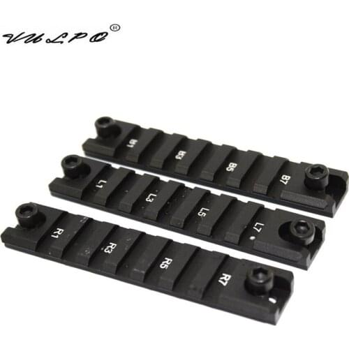 VULPO Airsoft G36 3pcs Picatinny Rail Mount Set for G36 G36C series Black
