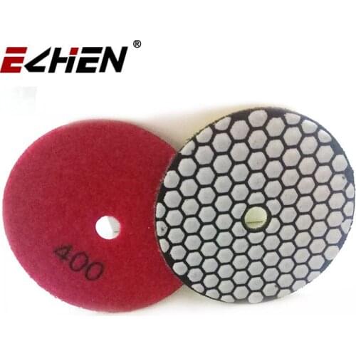 7 Pcs/Set Diamond Dry Use Flexible Polishing Pads Velcro Backed Dia Flexible Sanding Disc Marble Granite Concrete