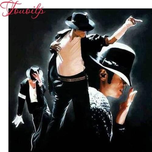 TOUOILP DIY Michael Jackson diamond painting spuare&round cross stitch decor diy diamond embroidery diamond full plastic crafts