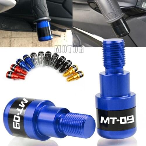 For Yamaha MT-09 2014-2016/MT09 TRACKER 2015-2016 Motorcycle Motor CNC Aluminum Handlebar Grips Ends Plug Protector Hand Bar End