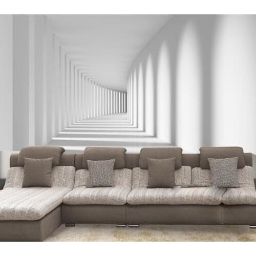 Custom 3D papel de parede,corridor space expansion for Chapter room living room TV backdrop wall decoration wallpaper