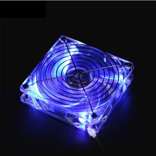 USB silent LED cooling fan with double grids, suitable for airport fast router, HDD chassis, PS, Xbox, 120 x 120 x 25 mm cooler