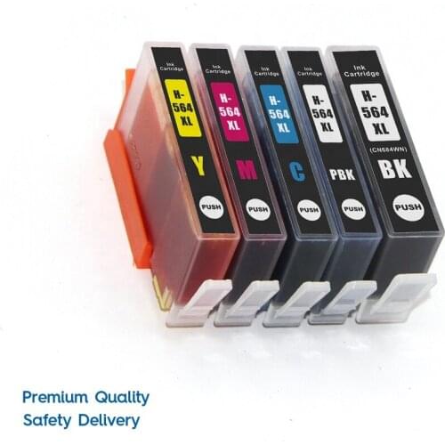 INK WAY 564XL 564 XL Premium Color Compatible Ink Jet Cartridge for HP Photosmart 5510 6510 6520 7520 Printer