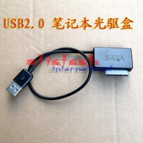 By dhl or ems 50pcs 2017 Universal Sale USB 2.0 to 7+6 13Pin Slimline SATA DVD CD Rom Optical Drive Cable Computer accessories