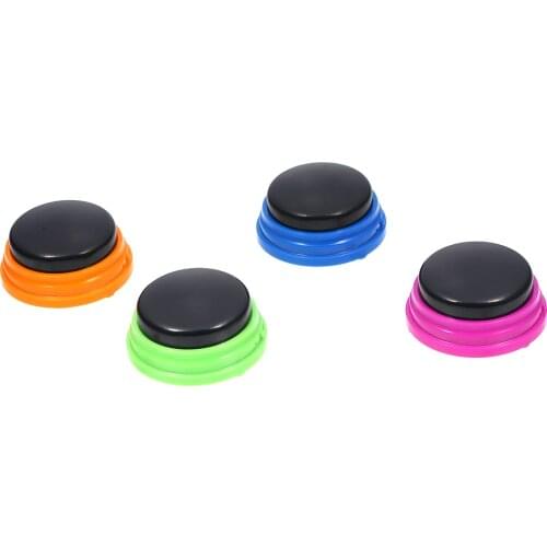 Recordable Talking Button Phonograph Answer Buzzers Voice Recording Sound Button Portable Pets Kids Interactive Toy Noise Makers