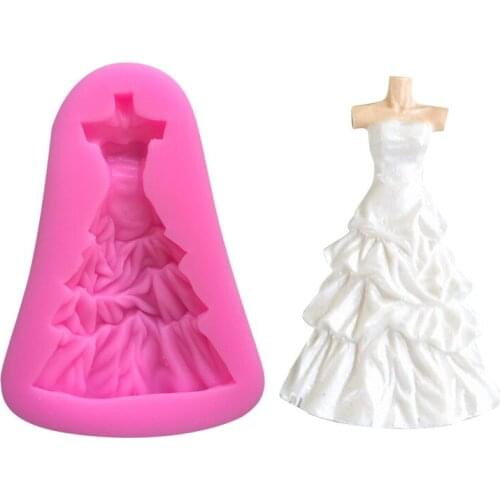 New Princess Skirt Chocolate Silicone Mold 15-30