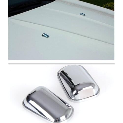 FUNDUOO For Ford Kuga Escape 2013 2014 2015 ABS CHROME WINDSHIELD WASHER WIPER WATER SPRAY NOZZLE COVER CAPS Auto Accessories