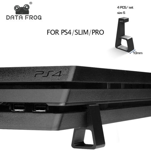 Data Frog 4pcs Cooling Horizontal Holder Bracket for PS4 Game Console Heighten Stand For PlayStation 4 PS4 Slim Pro Accessories