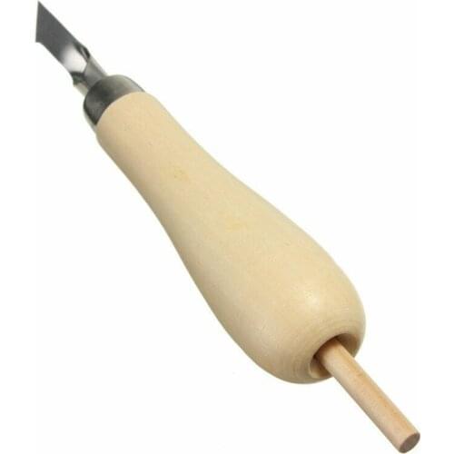 Lino Block Cutting Rubber Stamp Carving Tools with 5 Blades Bits for Print Making DIY Sculpture CLH@8