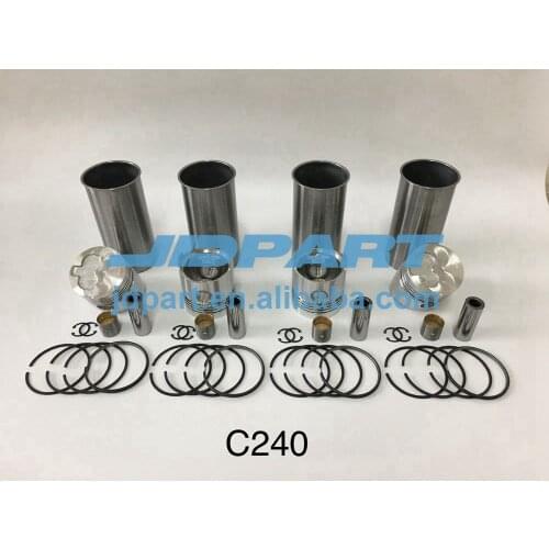 C240 Cylinder Liner kit with piston piston rings For Isuzu