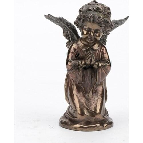 CREATIVE LITTLE ANGEL ART SCULPTURE FIGURE PRAYER STATUE RESIN CRAFTS HANDCRAFT DECORATIONS FOR HOME BIRTHDAY GIFT R3201
