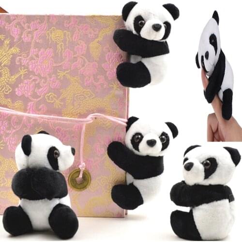 Small Stuffed Animal Toy Curtain Clip Bookmark Notes Souvenir Toys Creative Kids Children Plush Panda Clip