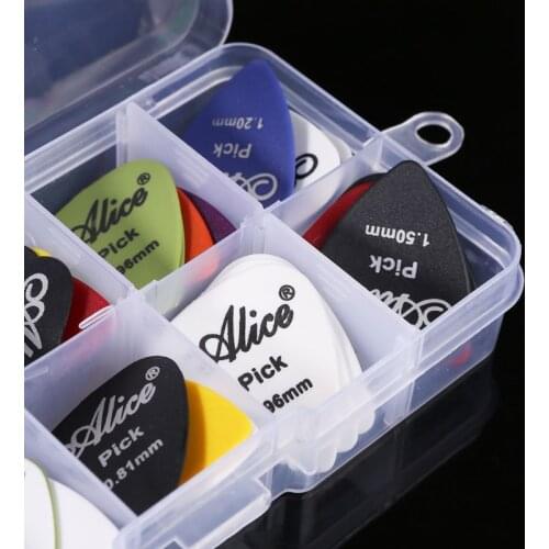Guitar Pick 40in1 Case Set Plastic Mix 0.58-1.50 Color Random