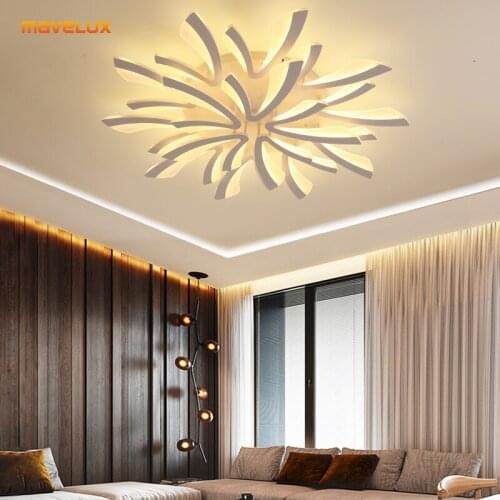 New Acrylic LED Ceiling Chandelier For Dining Room Living Room Kitchen Gallery Apartments Bedroom Foyer Hall Indoor Home Fixture