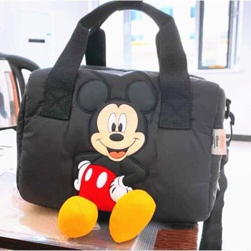 New Autumn And Winter Womens Bag Disney Mickey Cartoon Messenger Bag Fashion Mens Bag Duffel Bag Travel Bag