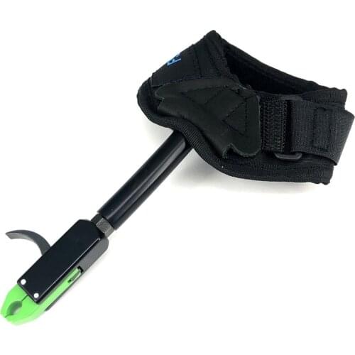Hunting Arrow Archery Accessory Adjustable Archery Release Aid Compound Bow Caliper Release Adjustable Strap 18x10x1.5cm