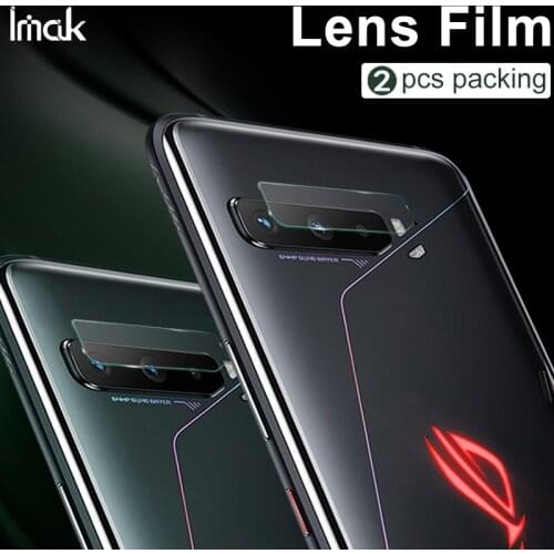 2pcs IMAK Clear Camera Lens Glass Film For ASUS ROG 2 Phone II ZS660KL / ROG 3 Phone III ZS661KS Tempered Glass Film