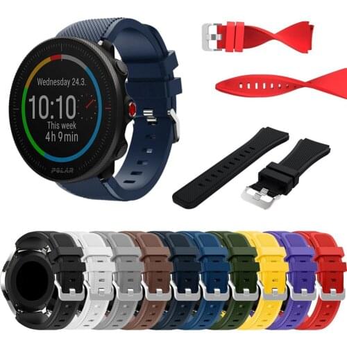 22mm Silicone Strap For Polar Vantage M 2 Sport Bracelet For Polar Grit X Smart Watch Bands Waterproof Replacement Accessories