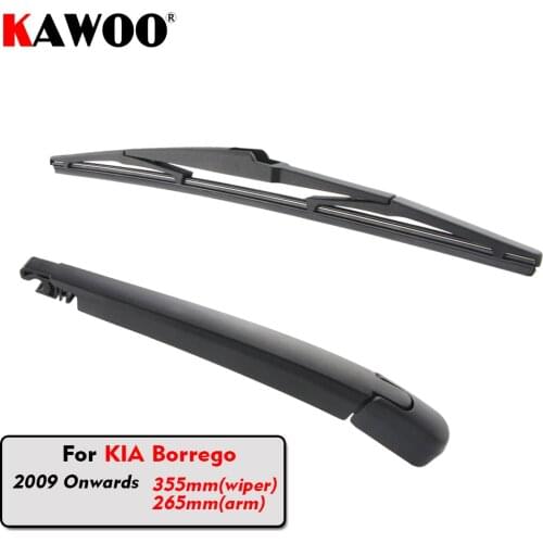 KAWOO Car Rear Wiper Blade Blades Back Window Wipers Arm For KIA Borrego Hatchback (2009 Onwards) 355mm Auto Windscreen Blade