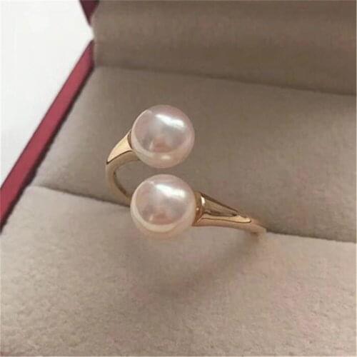 S925 Sterling Silver Adjustable Ring Settings Base Blank Jewelry Findings Fit Half Hole Pearl DIY Women Ring Making Accessories