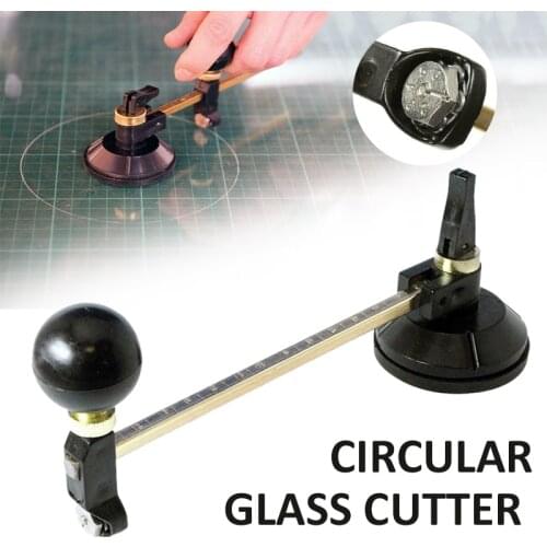Glass Circular Cutter 6 Tungsten Cutting Wheels Hardness Glass Bottle Cutter 65-300mm Dia Plastic Wood Board Circle Cutting Tool