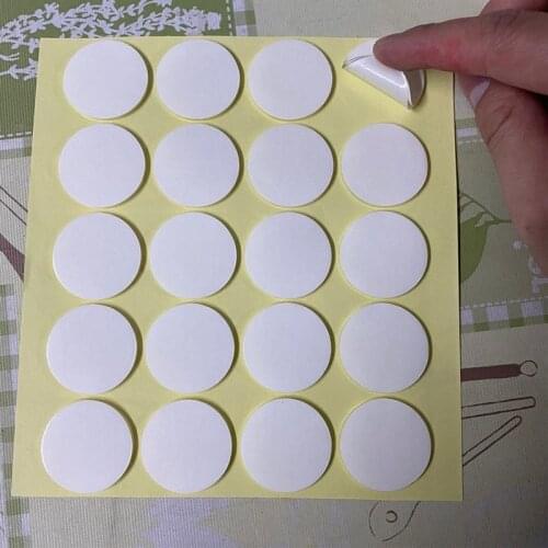 Pack of 100/200 Candle Wick Stickers Double-sided Adhesive Dots for Candle Making 20mm