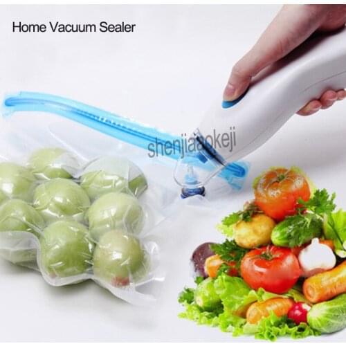 Portable food electric Vacuum sealing machine Home Handheld Auto Vacuum Sealer With 5pcs Bags Powered By Adapter