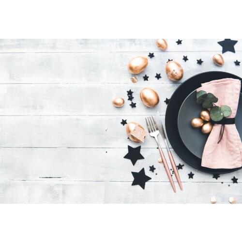 Wood Vinyl Golden Eggs Easter Sfondo Fotografico Background Photography Baby Shower Backdrop E190127A06