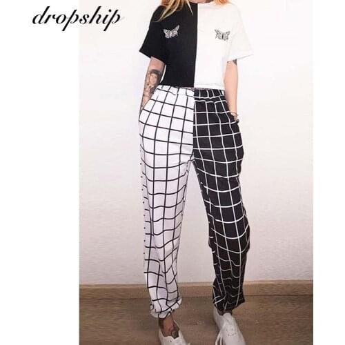 Женские брюки в клетку Yeechop China At AliExpress