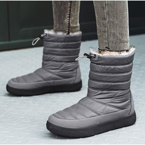 Women Boots Keep Warm Mid-Calf Snow Boots Women Outdoor Waterproof Sequined Cloth Boots Ladies