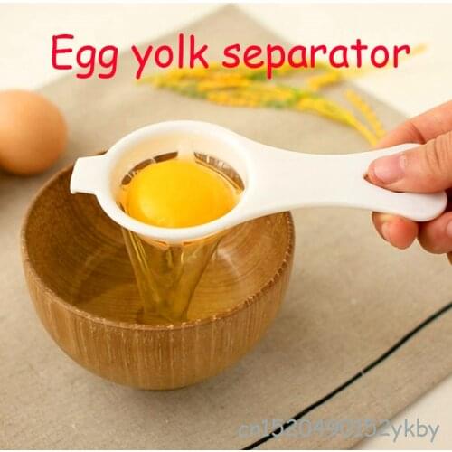 2 Pcs Aihogard Plastic Egg Yolk Separator Food-grade Egg Divider Protein Safe Practical Hand Egg Tools Kitchen Cooking Gadgets
