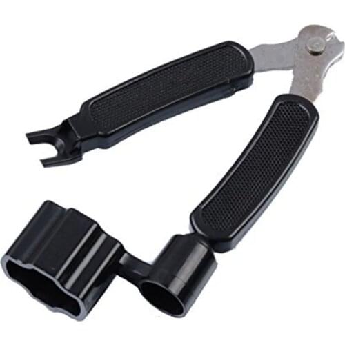 Ergonomic Design Hardened Comfortable 3 In 1 Guitar String Winder Cutter Speed Peg Bridge Pin Puller Multi-function Tool