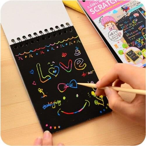 Scratch Sketch Art Notes Rainbow Scratch Magic Doodle Notes Perfect Travel Activity Gift For Girls Boys