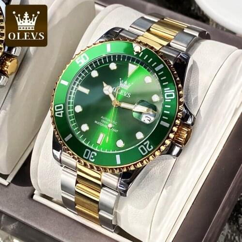 Watch Luminous Waterproof Green Water Ghost Mechanical Watch Mens Watch Mens Watch