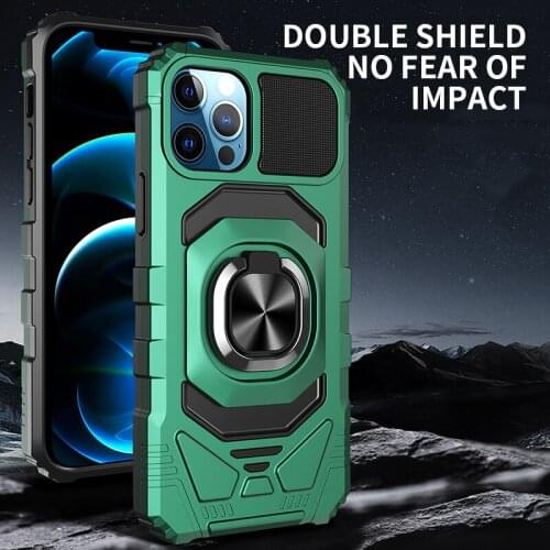 Luxury Shockproof Armor Magnetic Metal Finger Ring Car Holder Phone Case For iPhone 12 Pro Max Mini 11 XS XR 8 Back Cover Fundas