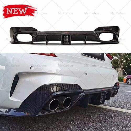 FOR BMW 3 SERIES 325LI 330LI G20 G28 M STYLE CARBON FIBER DIFFUSER TRIM BODY KIT TUNING PART FOR G20 G28 REAR BOTTOM LIP RACING