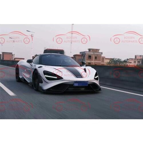 For the McLaren 720S upgrade 765lt large wrap front bar rear bar side skirt rear wing body kit auto parts
