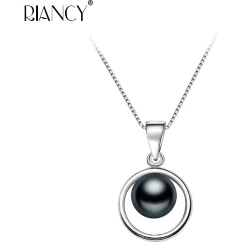 Classic Simple Natural Freshwater black pearl pendant for Female Wedding gift Jewelry