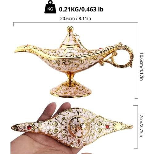 Colorful Aladdin Home Decor Antique Style Fairy Tale Magic Lamps Tea Pot Genie Lamp Vintage Retro Toys For Children and Friends