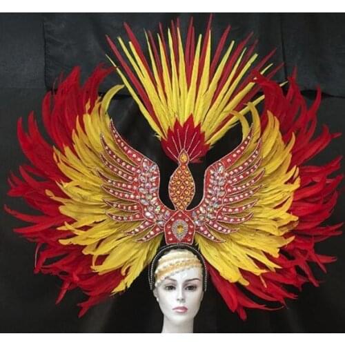 Lo spettacolo di danza copricapo di piume di accessori di abbigliamento La FESTA La Maschera IL Festival