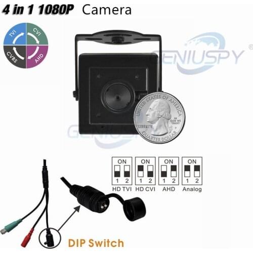 Miniature Size Bank ATM 4 IN 1 Mini HD Covert Camera 1080P CCTV HD TVI CVI AHD Analog CVBS Pin hole CCTV Camera Survillance